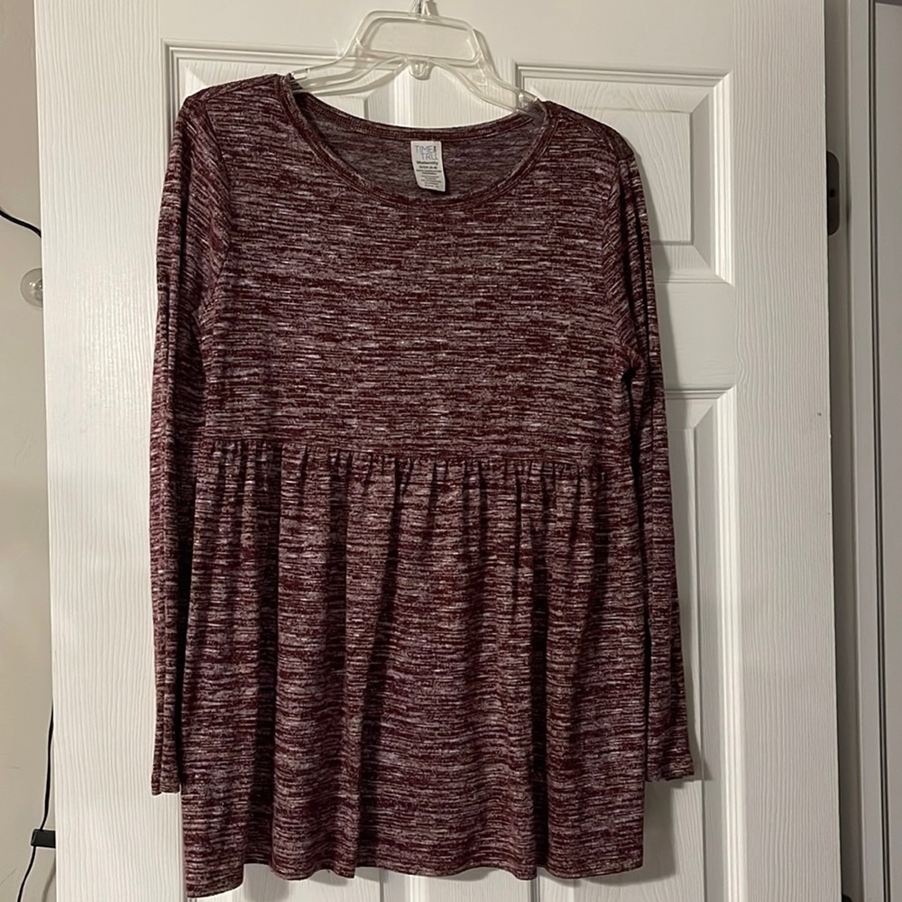 Long sleeve maternity blouse, S